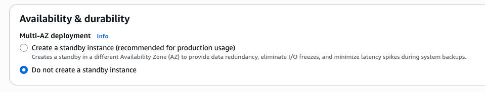 RDS: Use only Single-AZ instances on NonProd Accounts – How to fix?